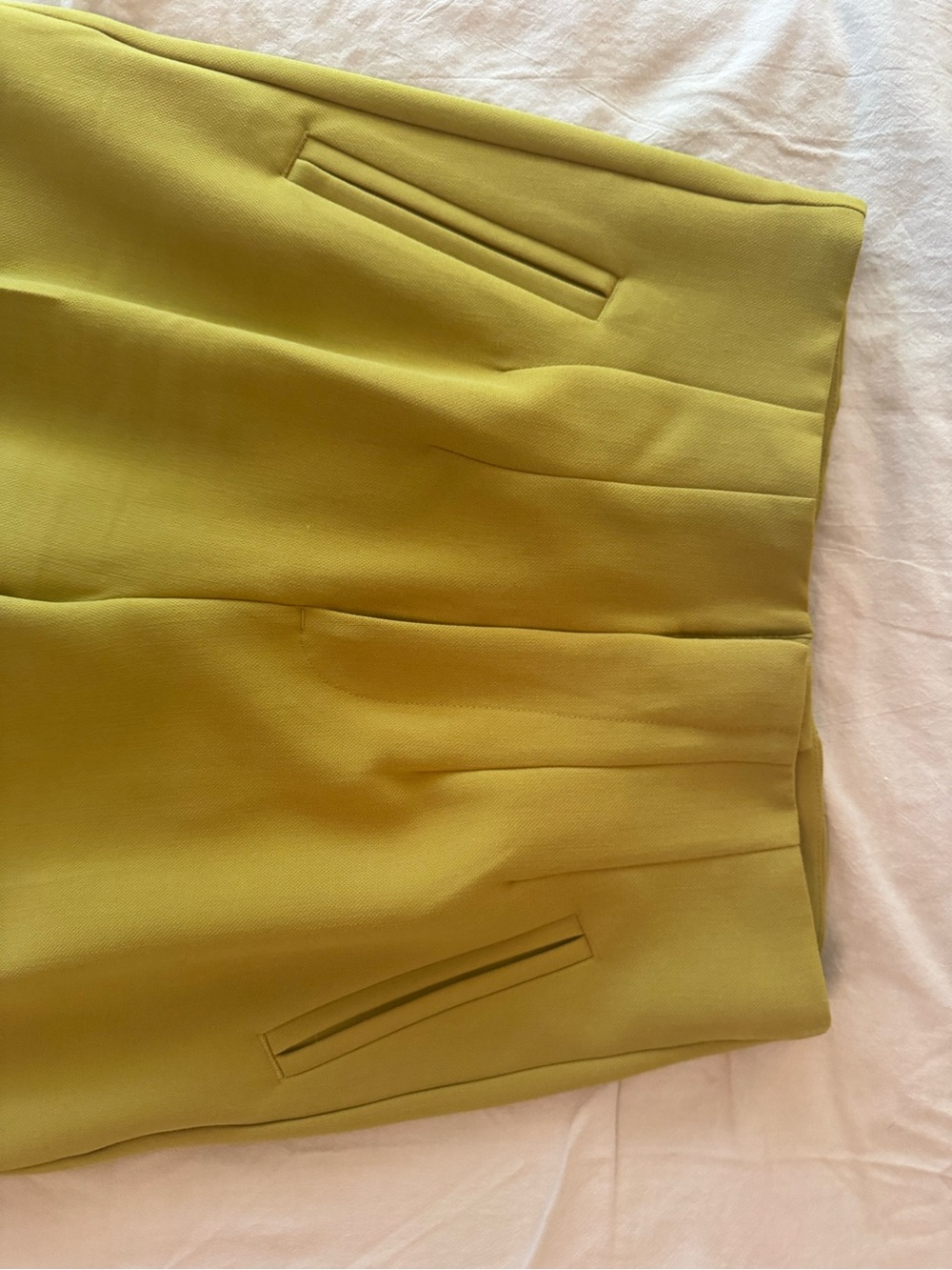 Banana Republic Chartreuse Straight Leg High-Waist Pants - Picture 4 of 6
